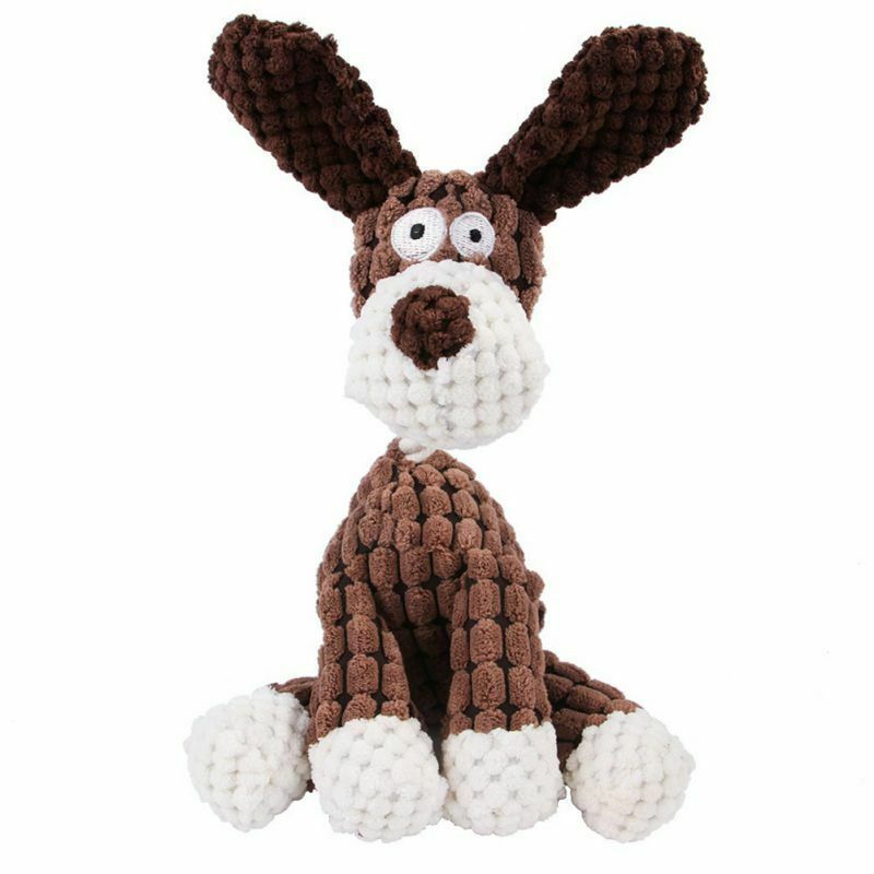 Dog Toy -Puppy Chew Squeaker -Squeaky Plush Sound Toys -Clean Teeth