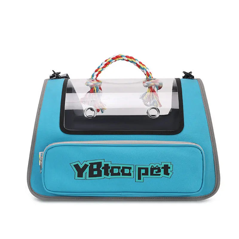 Pet Bag Portable Transparent Visual Large Capacity Pet Supplies Foldable