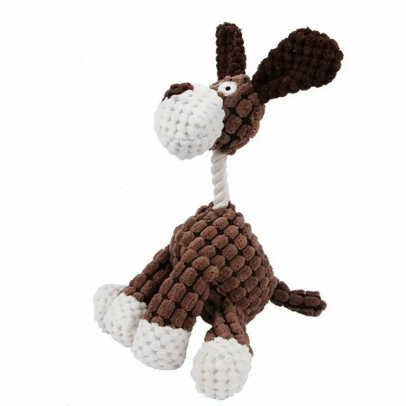 Dog Toy -Puppy Chew Squeaker -Squeaky Plush Sound Toys -Clean Teeth