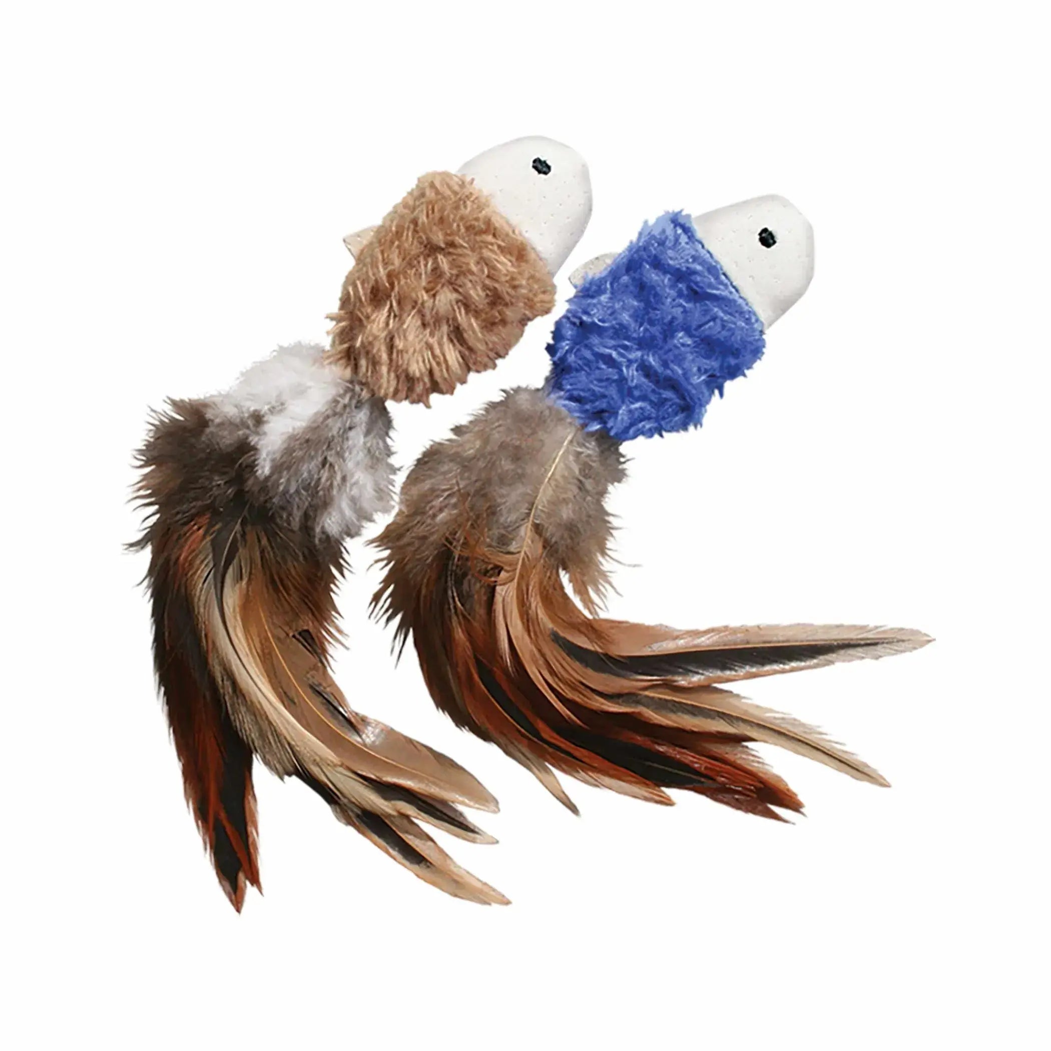 KONG(R) Naturals(R) Crinkle Fish Cat Toy 2pk Assorted-cat accessories