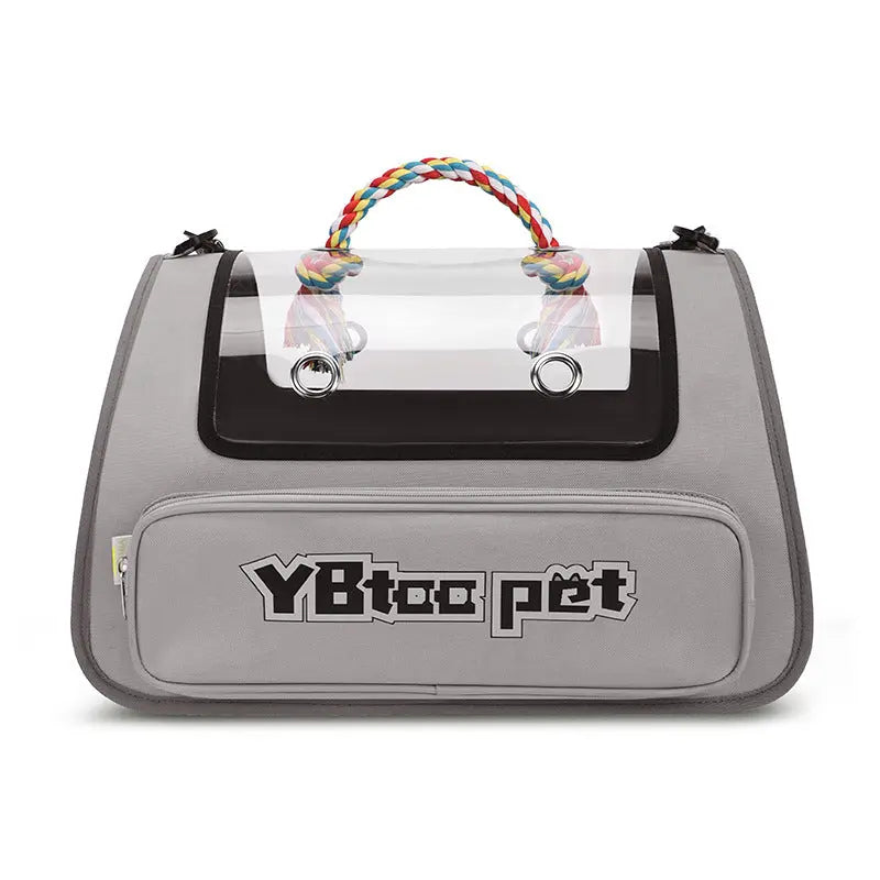 Pet Bag Portable Transparent Visual Large Capacity Pet Supplies Foldable