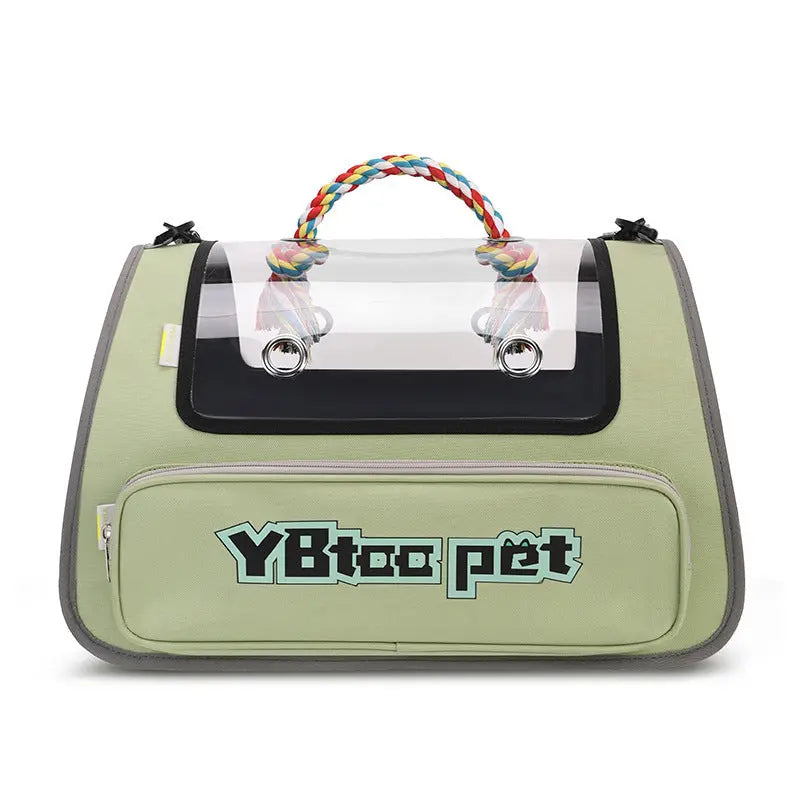 Pet Bag Portable Transparent Visual Large Capacity Pet Supplies Foldable