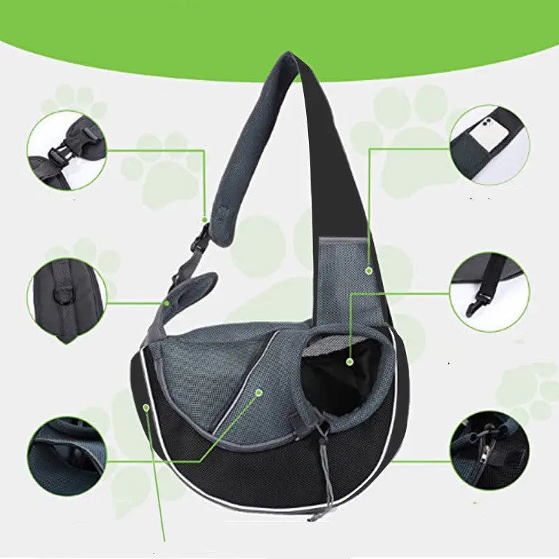 Carrying Pets Bag. Outdoor Portable Crossbody Bag For Dogs Cats Pet Products