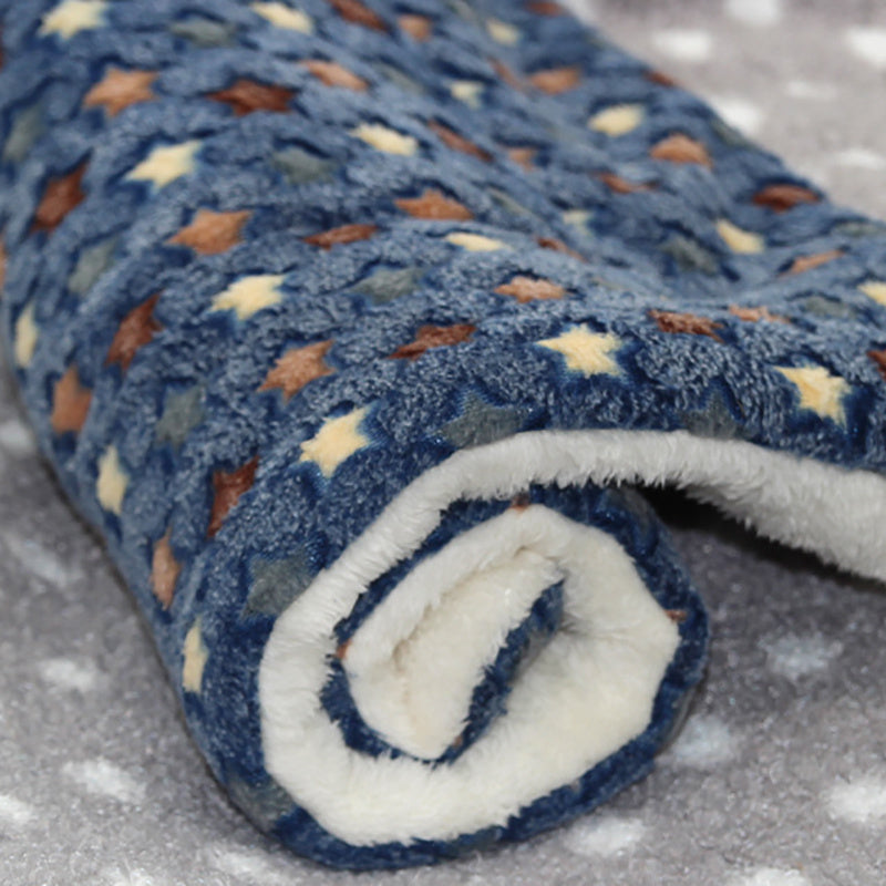 Pets Dog Bed Mat- Crate Pad Soft Pet Bed- Washable Crate Mat For Large Medium Small Dogs -Reversible Fleece Dog Crate -Kennel Mat Cat Bed Liner -Super Soft Fluffy Premium Fleece Pet Blanket