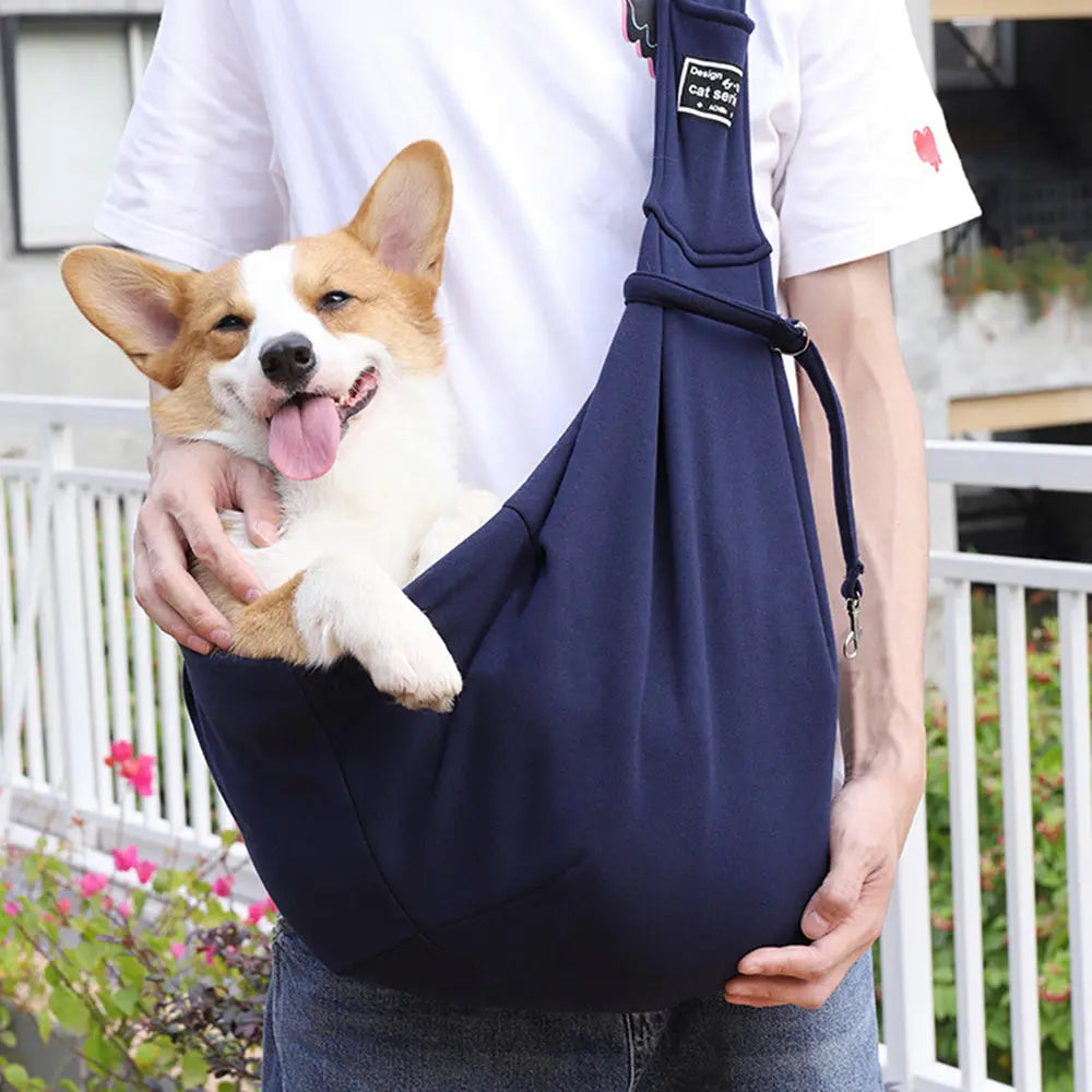 Pet Carrier Bag -Cats Outdoor Travel- Dog Subway Bus Shoulder Crossbody Bag -Cotton Comfort Single Sling Handbag Tote Pouch Pet Carrier For Travel - Comfortable Single Shoulder Dog And Cat Bag