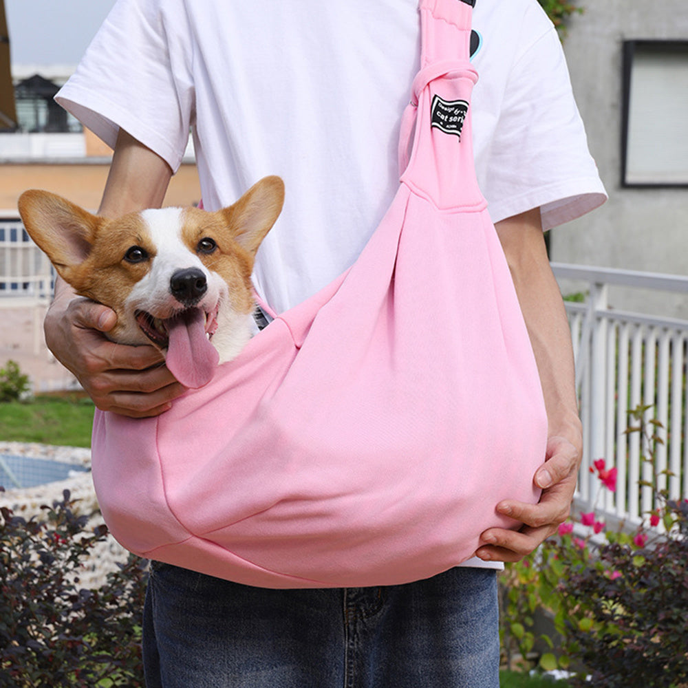 Pet Carrier Bag -Cats Outdoor Travel- Dog Subway Bus Shoulder Crossbody Bag -Cotton Comfort Single Sling Handbag Tote Pouch Pet Carrier For Travel - Comfortable Single Shoulder Dog And Cat Bag