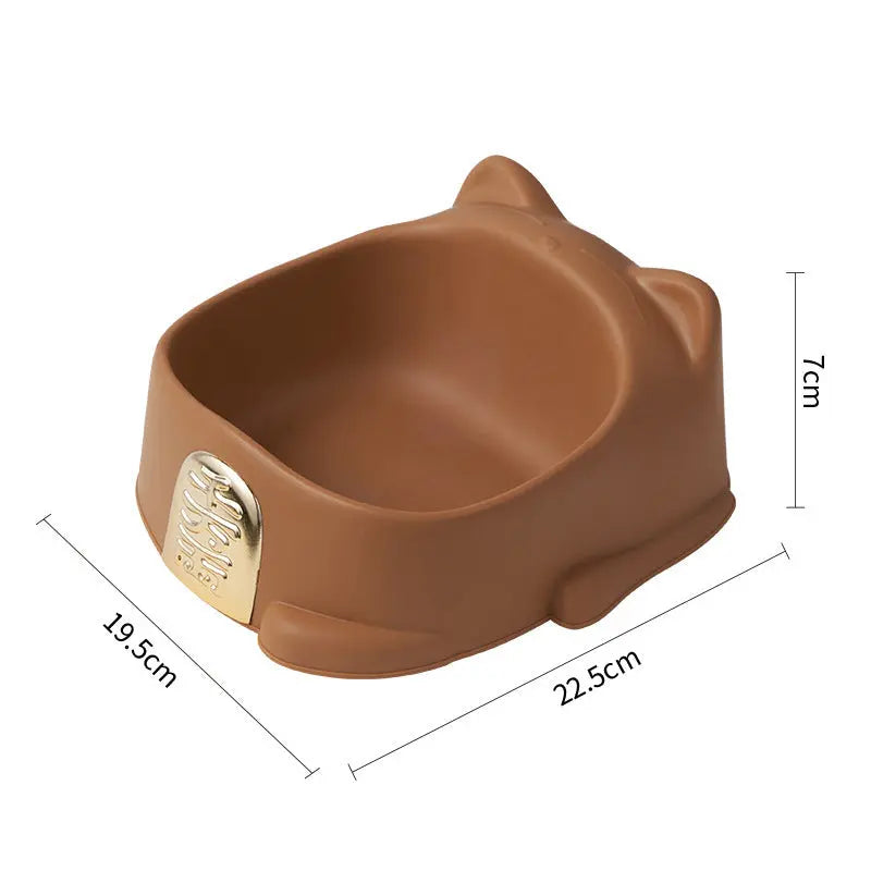 Pet Food Bowl Anti-Choking Cat Feeder Bowl Cat Neck Protection Food Bowl Raised Pet Cat Dog Food Bowls, Pet Food Bowls With Anti Slip Rubbers, Anti-Vomiting Prevent Choking